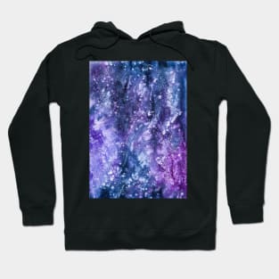 Purple watercolour pattern Hoodie